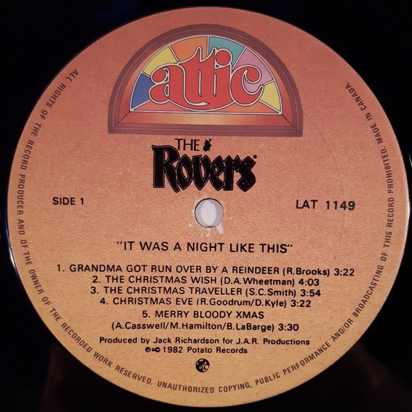 The Rovers - It Was A Night Like This - Vinyl LP Record - Picture 3 of 4